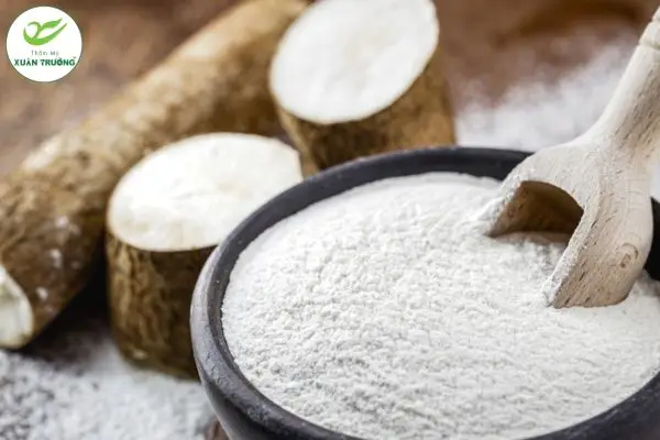 Bột sắn dây nguyên chất màu trắng mịn tự nhiên