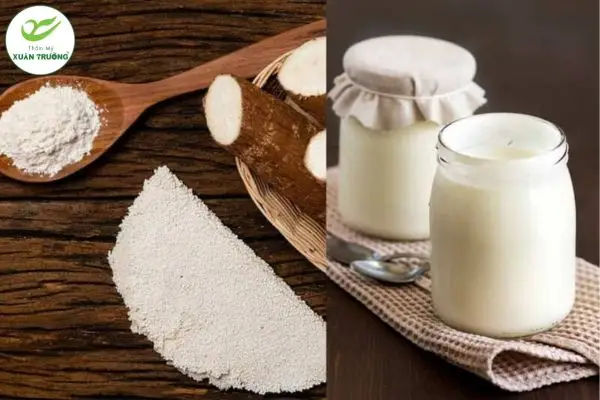 Mặt nạ bột sắn dây và sữa chua hỗ trợ sáng da